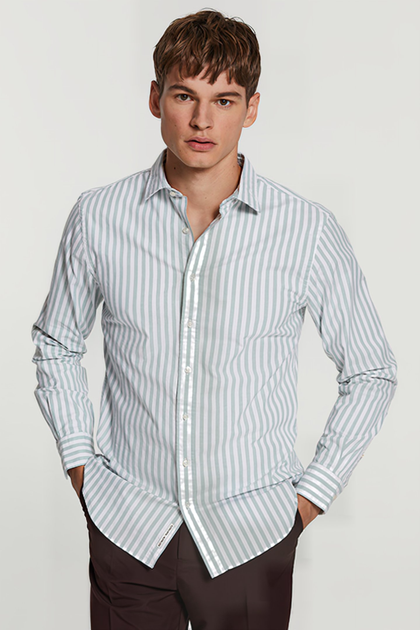 MEN OXFORD SHIRT ORLANDO SEA FOAM GREEN 2