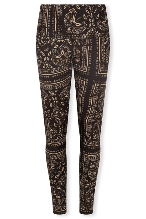YOGA LEGGINGS PAISLEY BLACK 3
