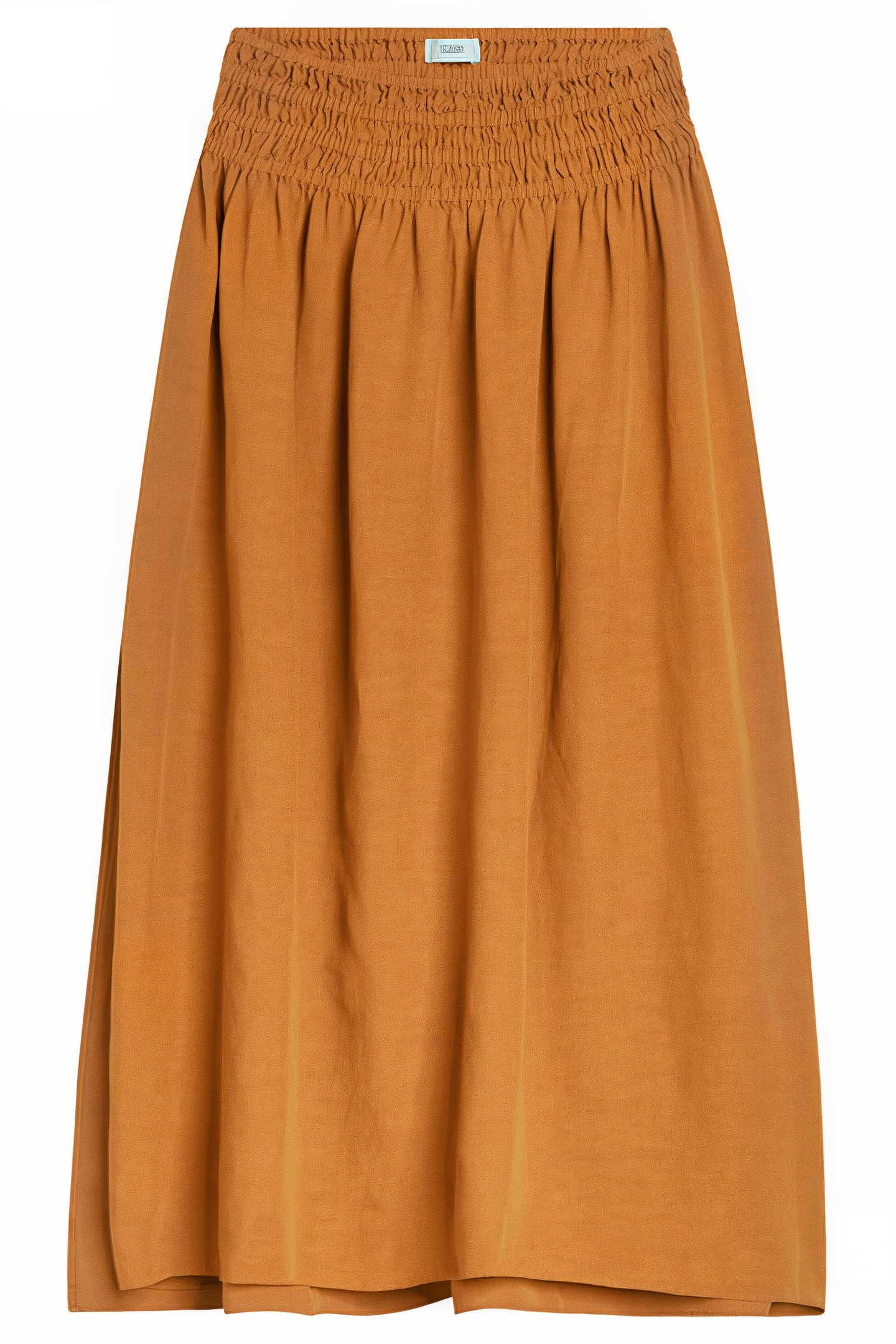 SHIRRED MAXI SKIRT GOLD EARTH 5