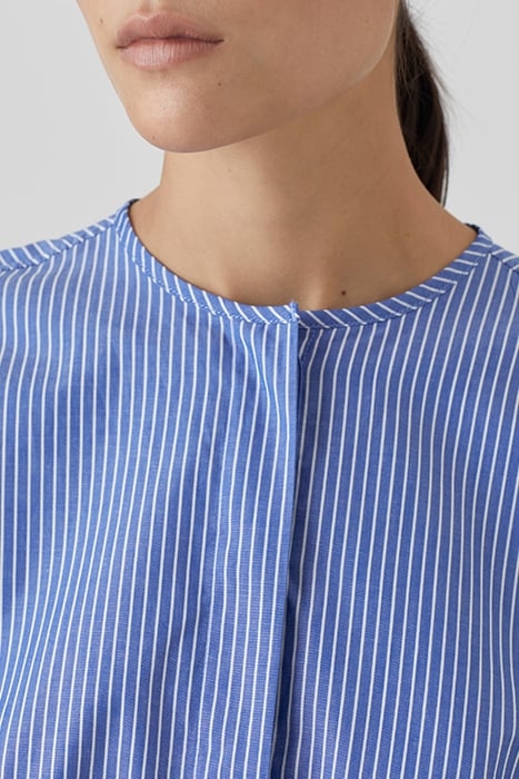 COLLARLESS BLOUSE GALAXY BLUE 4