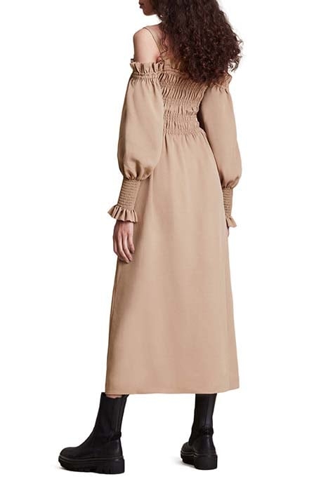 LARY DRESS SAND BROWN 2