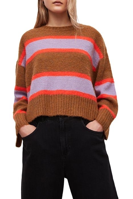 GINI STRIPED JUMPER GINGER/ORANGE 1
