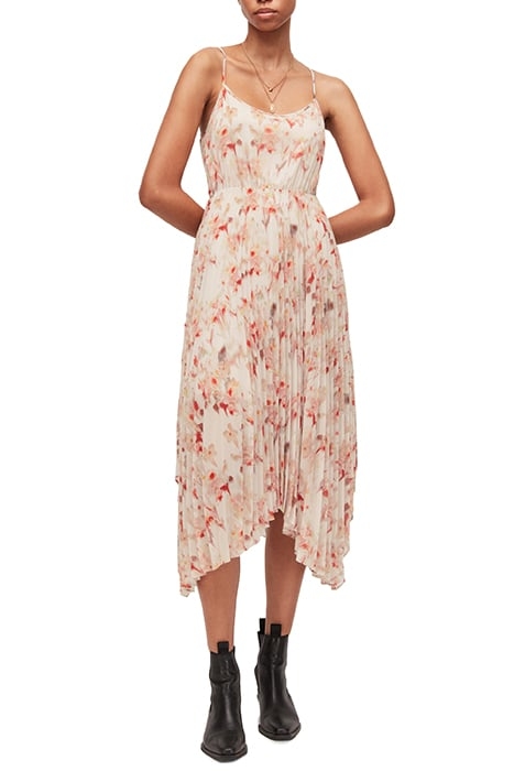 ZELMA MOMO DRESS CHALK WHITE/PINK 2