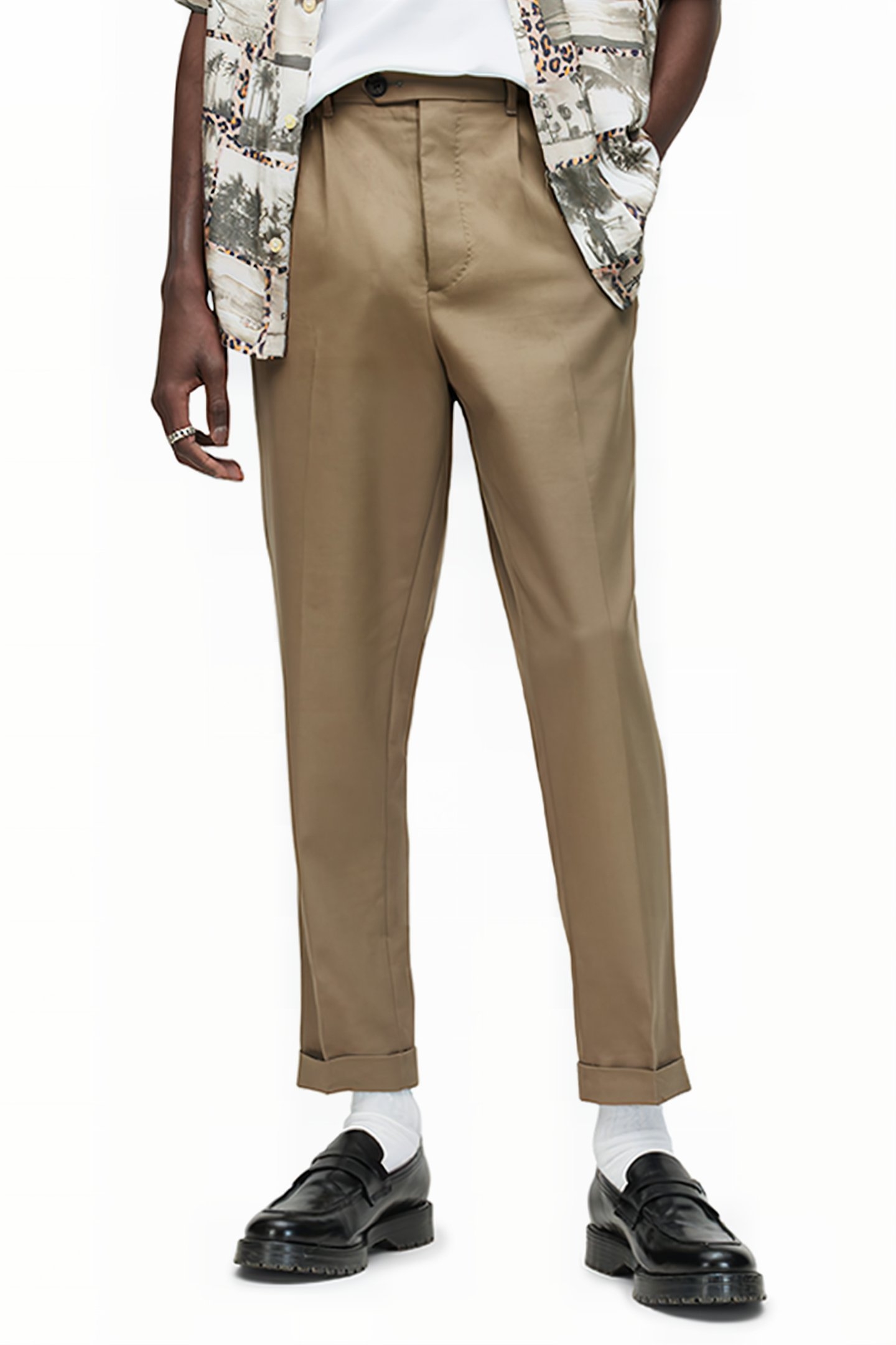 TALLIS TROUSER ASH KHAKI BROWN 1