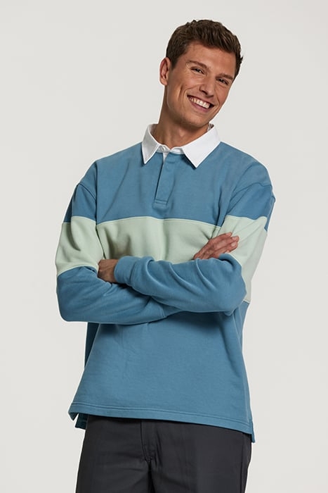 BENJAMIN POLO SWEATER COLD SKY BLUE 5