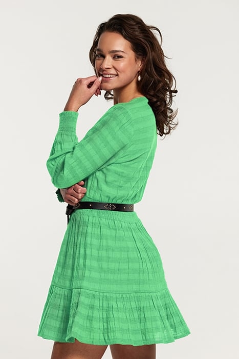 ZARAGOSA DRESS TASMANIA STRIPE FRESH GREEN 2