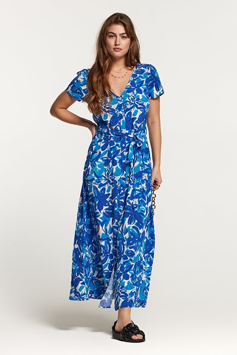 BRAZIL DRESS PAINTED FLOWER SPORTS BLUE 4