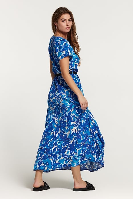 BRAZIL DRESS PAINTED FLOWER SPORTS BLUE 3