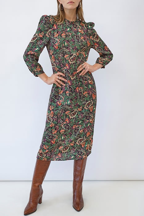 BOHO FLORAL PRINT MIDI DRESS 1