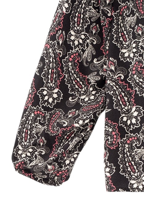 GIRLS’ BLACK PAISLEY PRINT BLOUSE BLACK 3