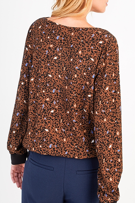 CARAMEL ARTY CAMOUFLAGE PRINT BLOUSE 2