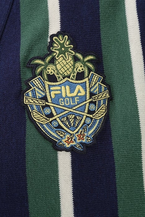 TRABITZ KNITTED CARDIGAN MEDIEVAL BLUE KNITTED STRIPES 5