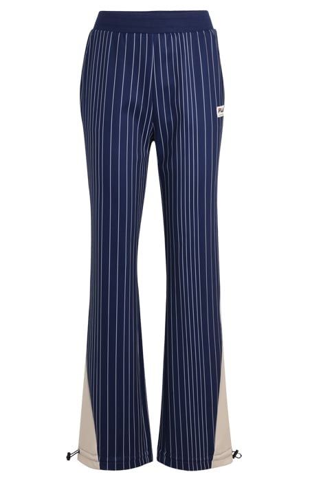 TORRELAVEGA STRIPED TRACK PANTS MEDIEVAL BLUE/ANTIQUE WHITE  1