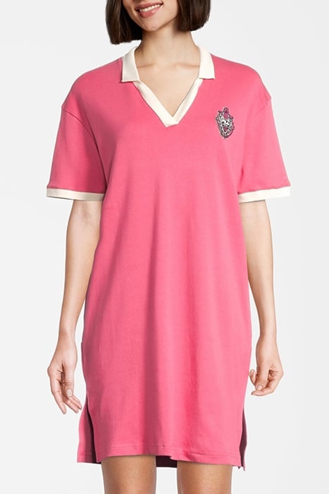 TREBEN POLO DRESS CARMINE 2