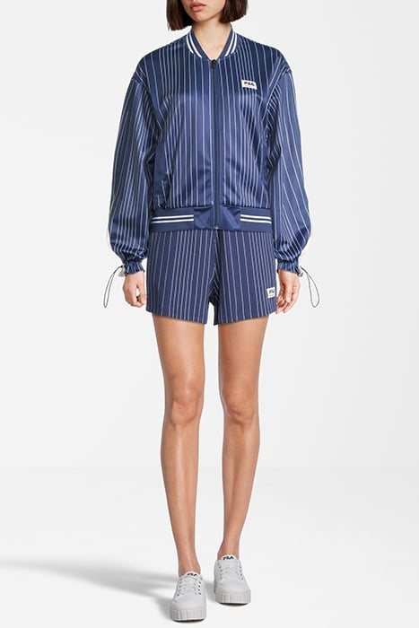 TEBRA HIGH WAIST SHORTS MEDIEVAL BLUE/ANTIQUE WHITE IRREGULA 4