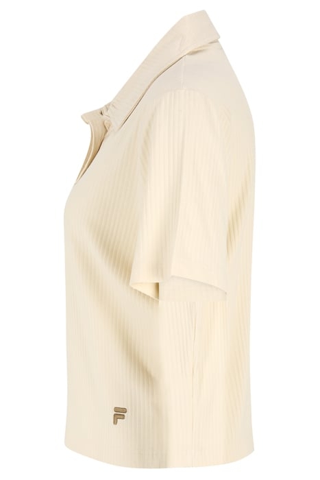 CAGLIARI CROPPED POLO SHIRT ANTIQUE WHITE 3