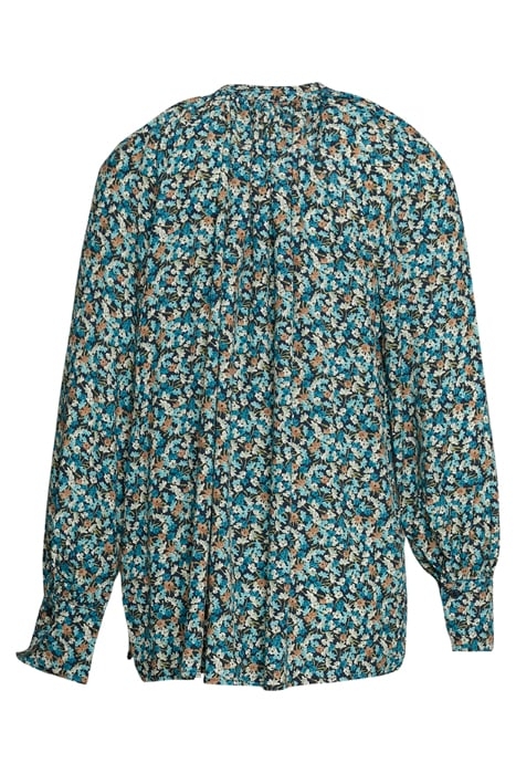 FROUNCED COLLAR LS SHIRT GREEN 4