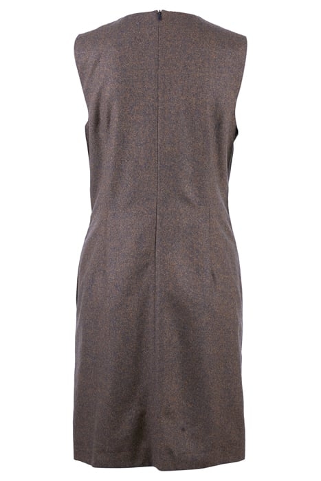 SLVS DRESS CHESTPOCKET BROWN 4