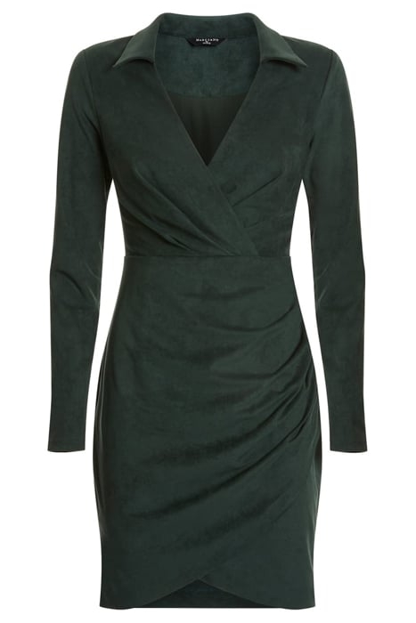 MARCIANO BY GUESS HUDSON WRAP DRESS CHENILLE GREEN 4