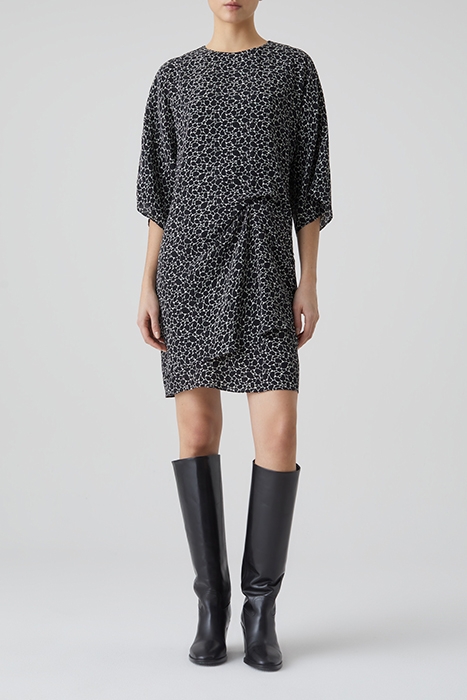 CLOSED WOMEN DRAPED DRESS DRESSES BLACK 2