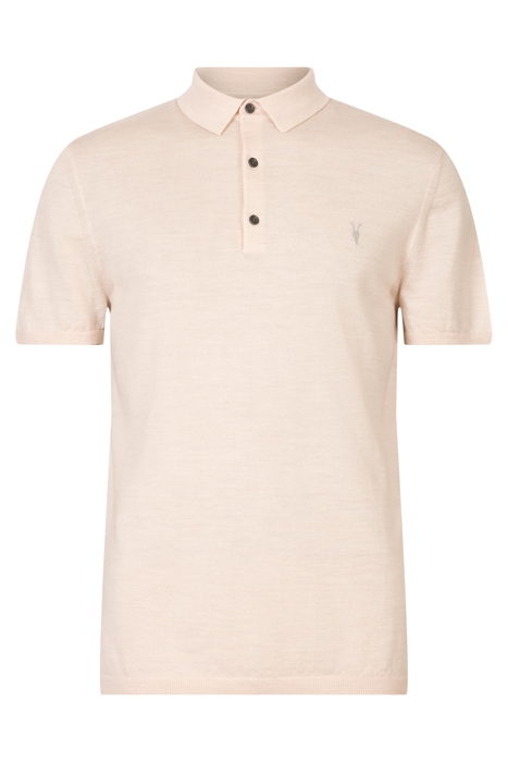 MODE MERINO SS POLO BISCUIT TAUPE MARL 5