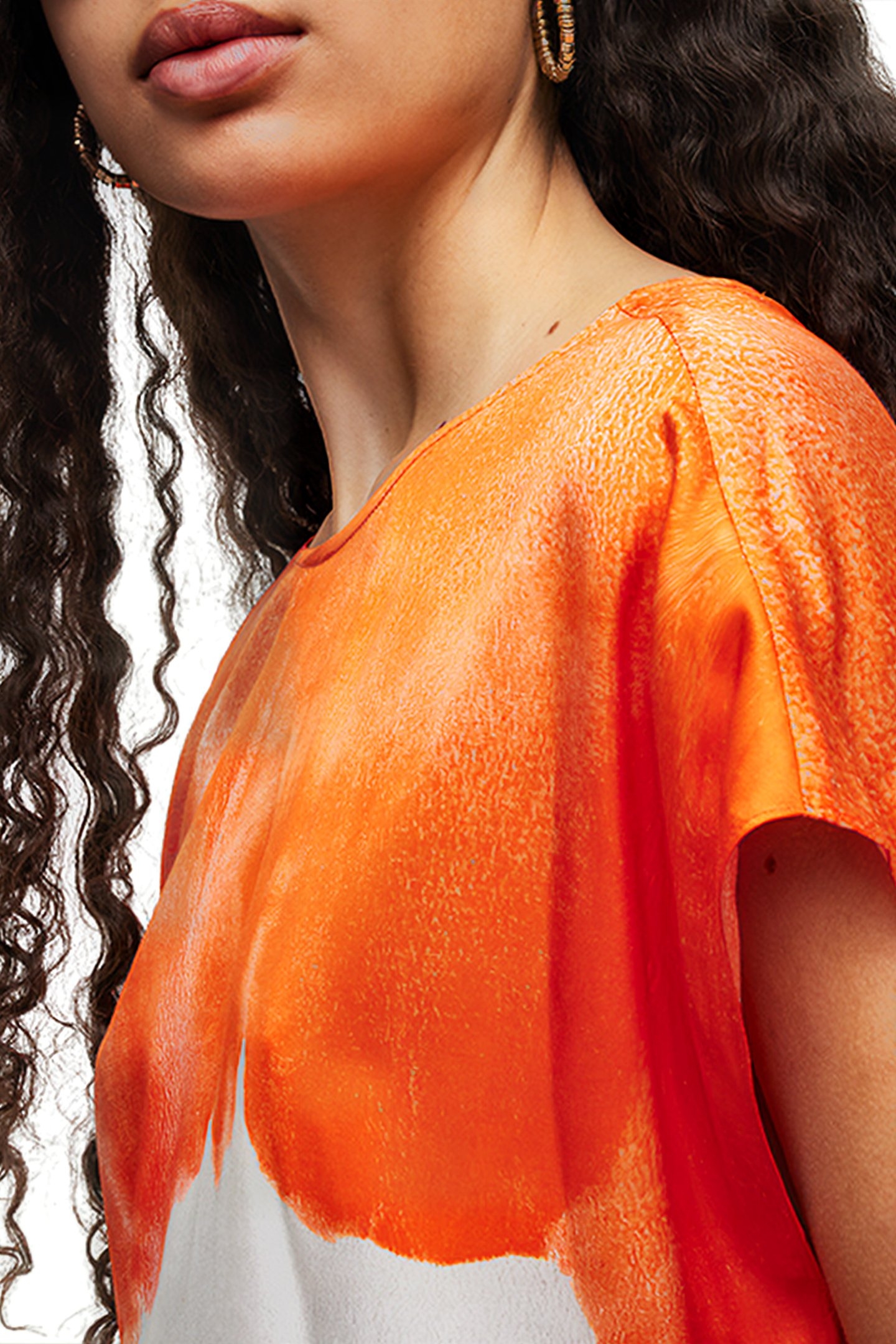 ETTA MARIANA DRESS ORANGE TIEDYE 5