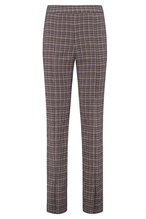 NIRA TROUSERS INDIGO CHECK 1
