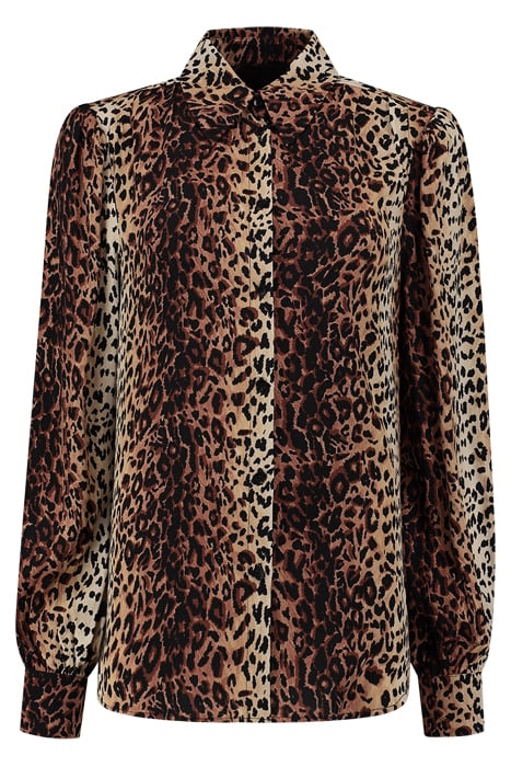 SELDON BLOUSE BROWN LEOPARD 1