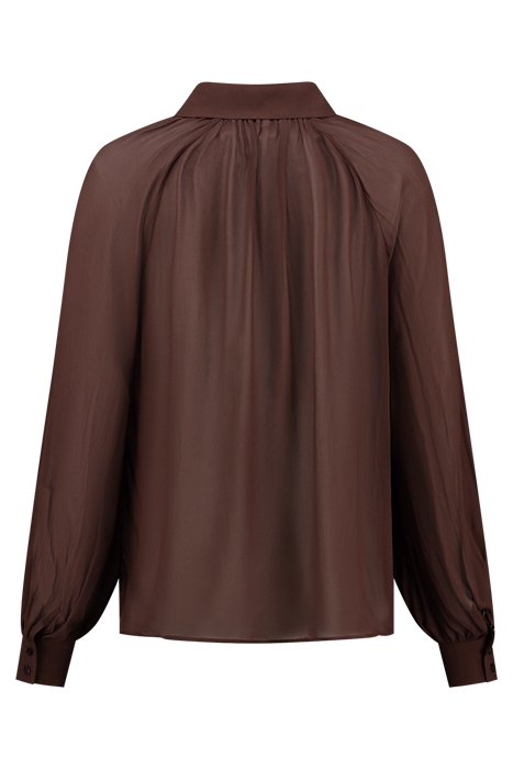 RUNA LOOSE BLOUSE CHOCOLATE 2