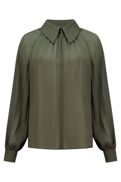 RUNA LOOSE BLOUSE ARMY GREEN 1