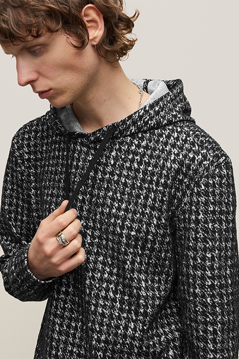 DELANCEY REGULAR FIT LS POP-UP HOODIE BLACK 6