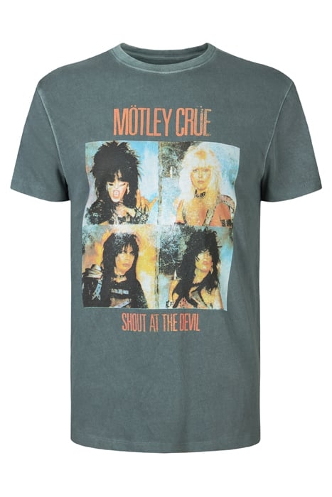 SS CREW TEE - MOTLEY CRUE SHOUT DRIED SAGE 4