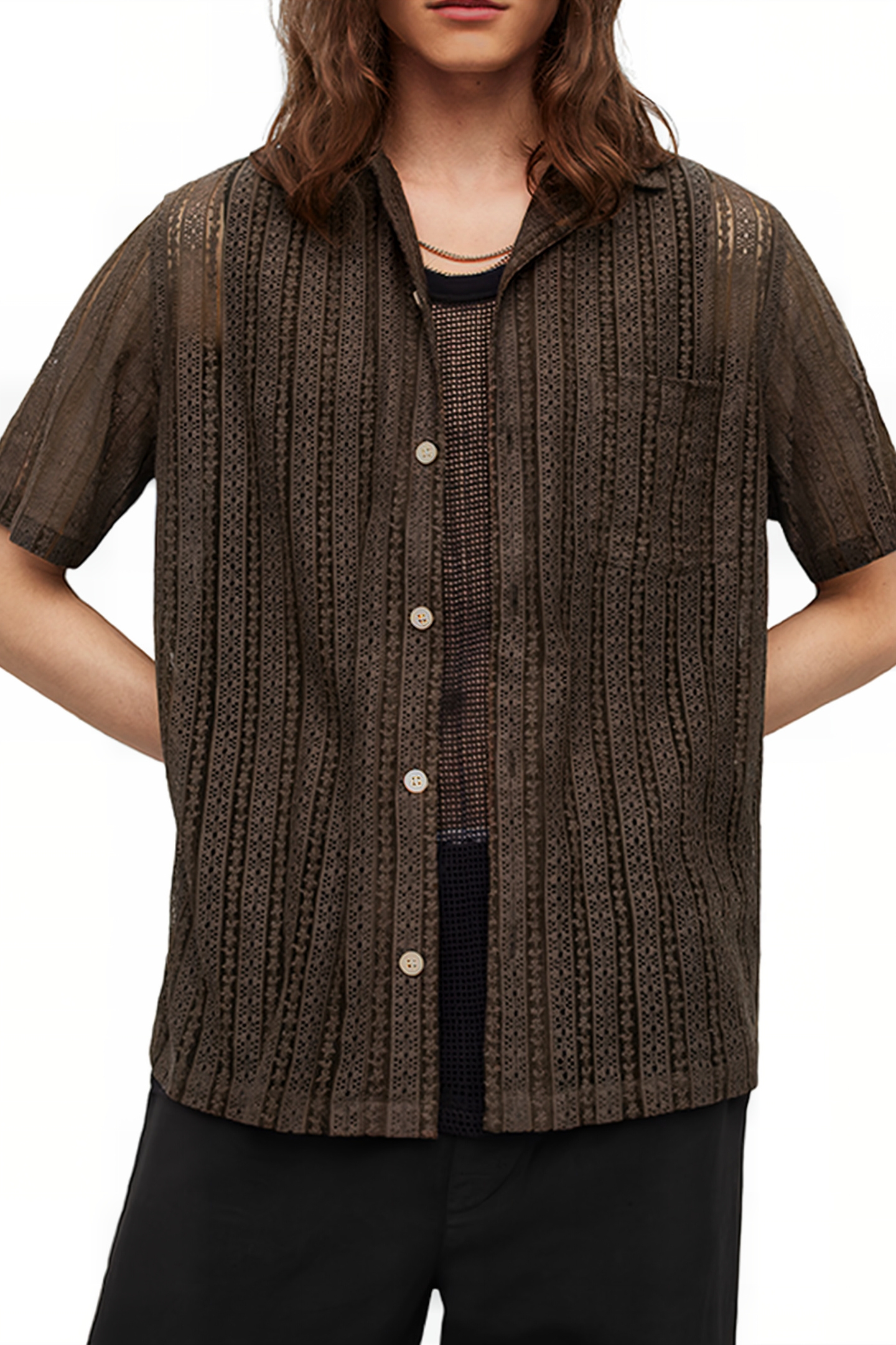 CALA SS SHIRT WOOD BROWN 3