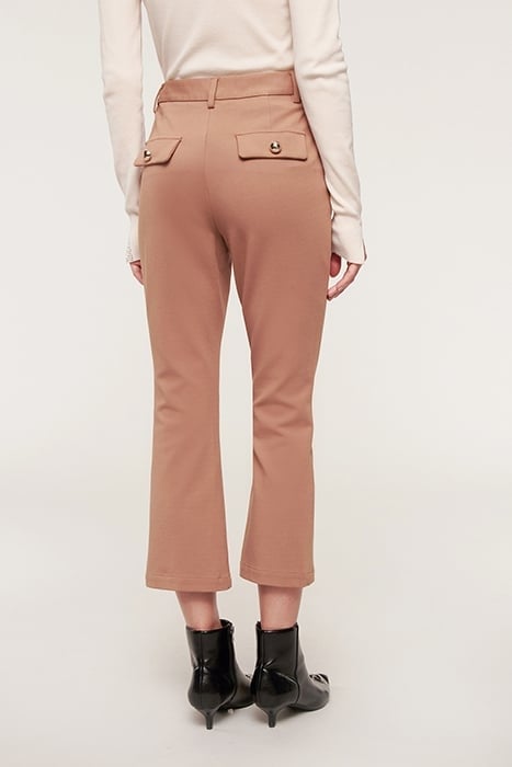 MILANO-STITCH KICK FLARE TROUSERS BEIGE 3