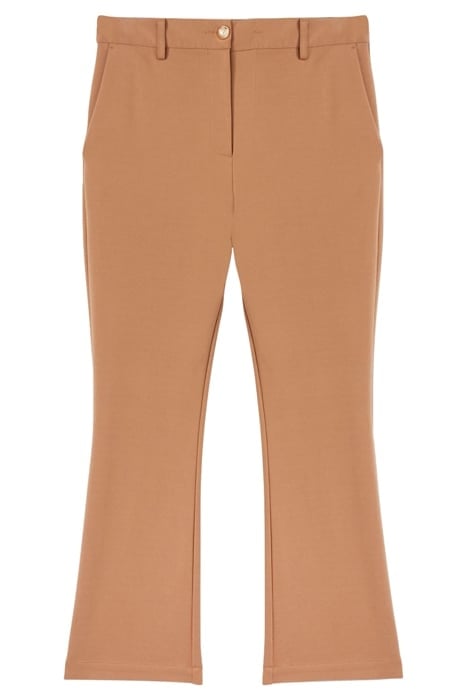 MILANO-STITCH KICK FLARE TROUSERS BEIGE 1
