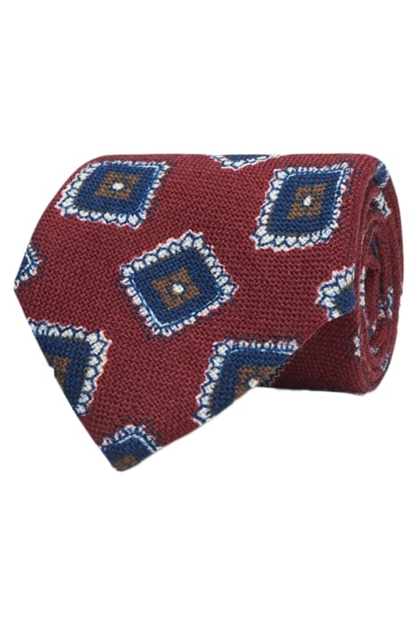 DARK RED GRAPHIC TIE 1