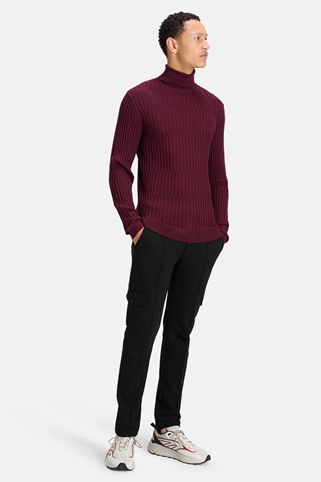 MA-SBSTRIPED ROLLNECK WINERED 3