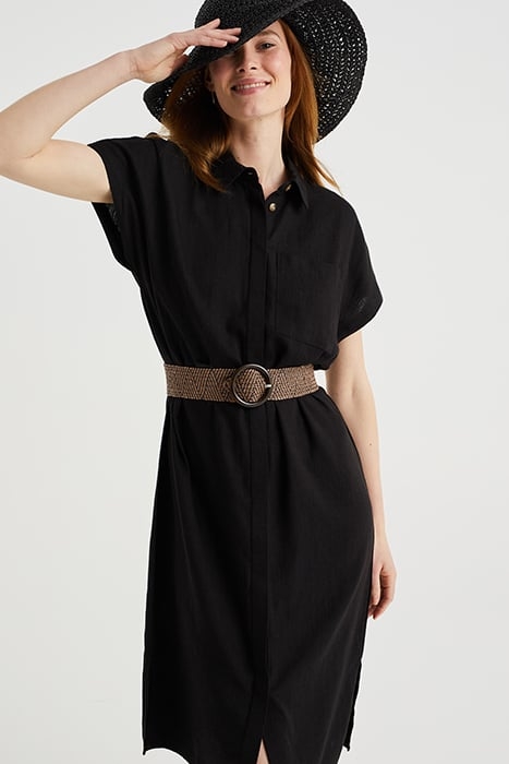 DRESS MID LENGTH BLACK 4