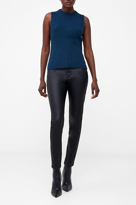 BABYSOFT RIBBED CREW NECK TANK DEEP TEAL 2