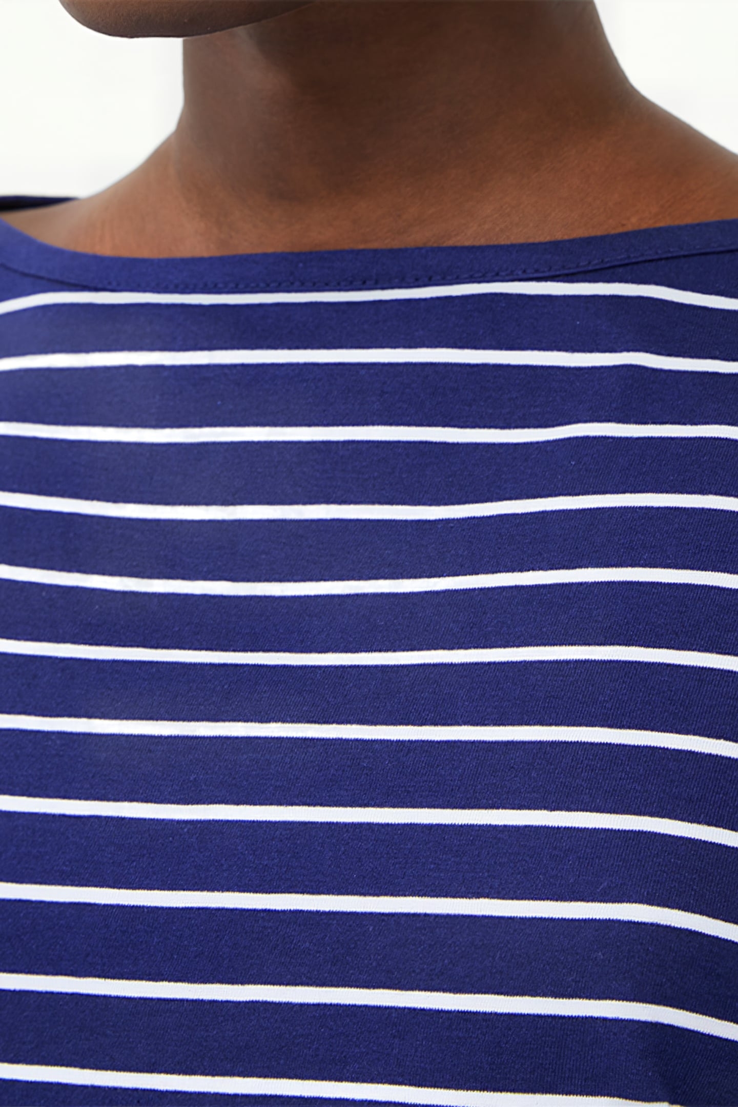 BOAT NECK BRETON L/S DK NAVY/ECRU 5