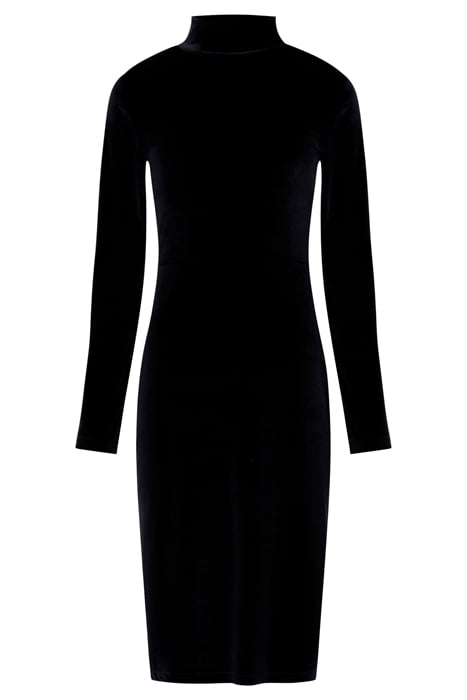 SULA VELVET JERSEY DRESS BLACK 4
