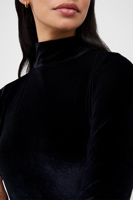 SULA VELVET JERSEY DRESS BLACK 5