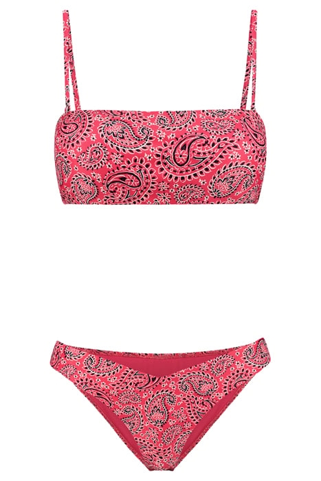 LOLA BIKINI SET POOLSIDE PAISLEY BERRYLICIOUS PINK BERRYLICI 1
