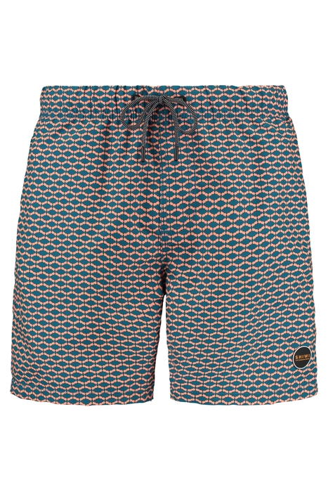 SWIM SHORT HAMMAM MICRO PEACH DEEP LAGOON BLUE DEEP LAGOON B 1