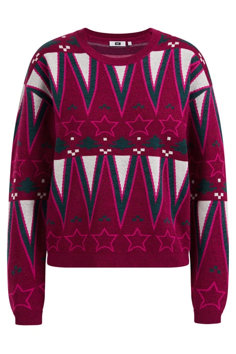 KNITTED PULLOVER DARK PURPLE 1