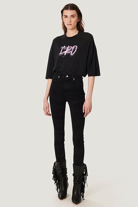 BRISSAME BLACK ZEBRA DENIM 1