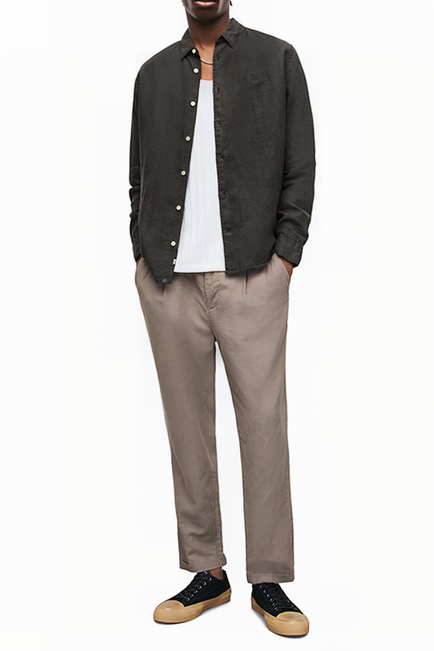 CYPRESS LS SHIRT WASHED BLACK 3