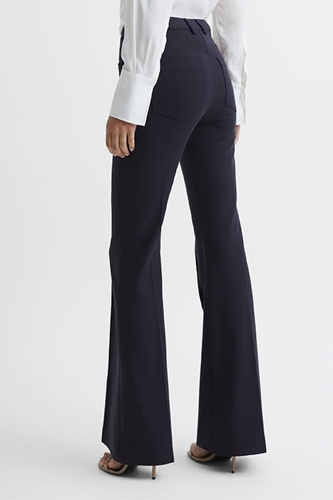 FLO WIDE-LEG & FLARED PANTS NAVY 2