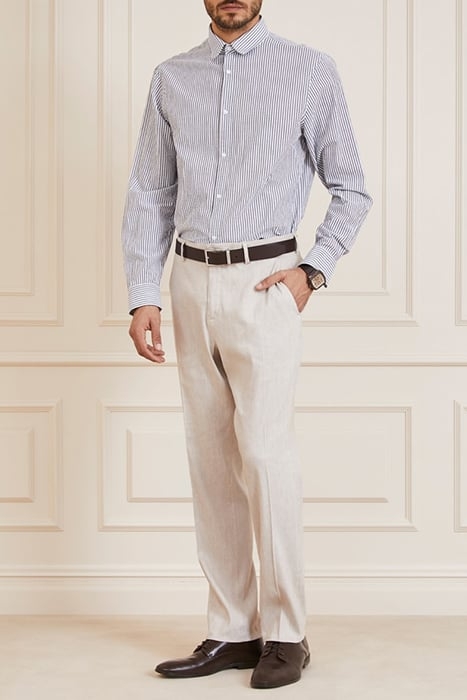 JOE COLLAR NOTCHE BLUE AND WHITE CASUAL SHIRT STRIP 3