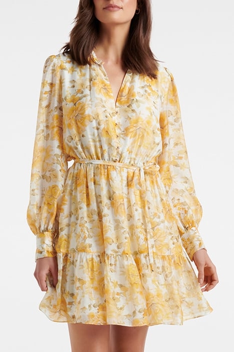 TIANA LONG SLEEVE SKATER DRESS FLORAL 1